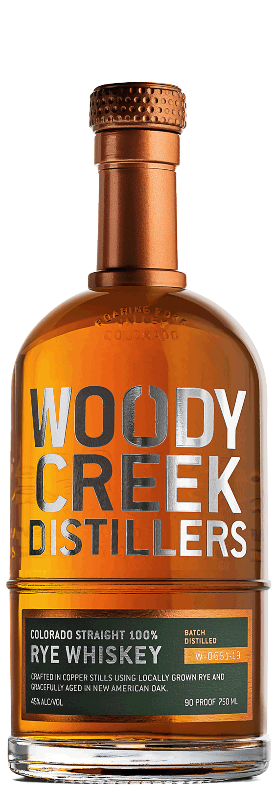 Woody Creek Distillers Straight Rye Whiskey (750ml)
