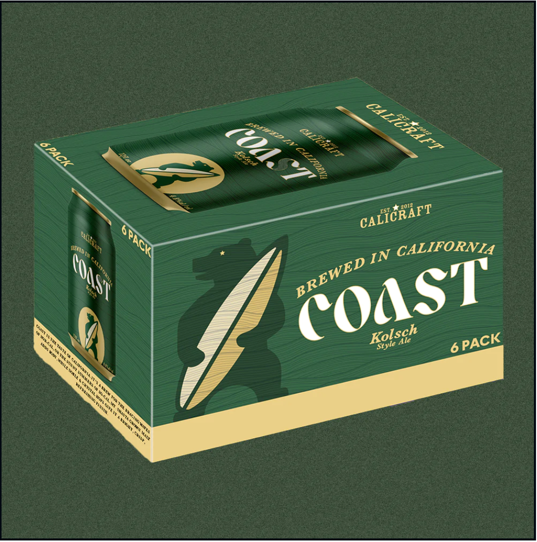 Calicraft Brewing Coast Kolsch Style Ale (12oz) 6pk Cans