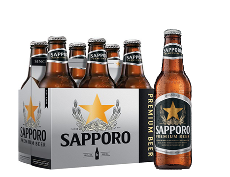 Sapporo 12 oz (6-pack)